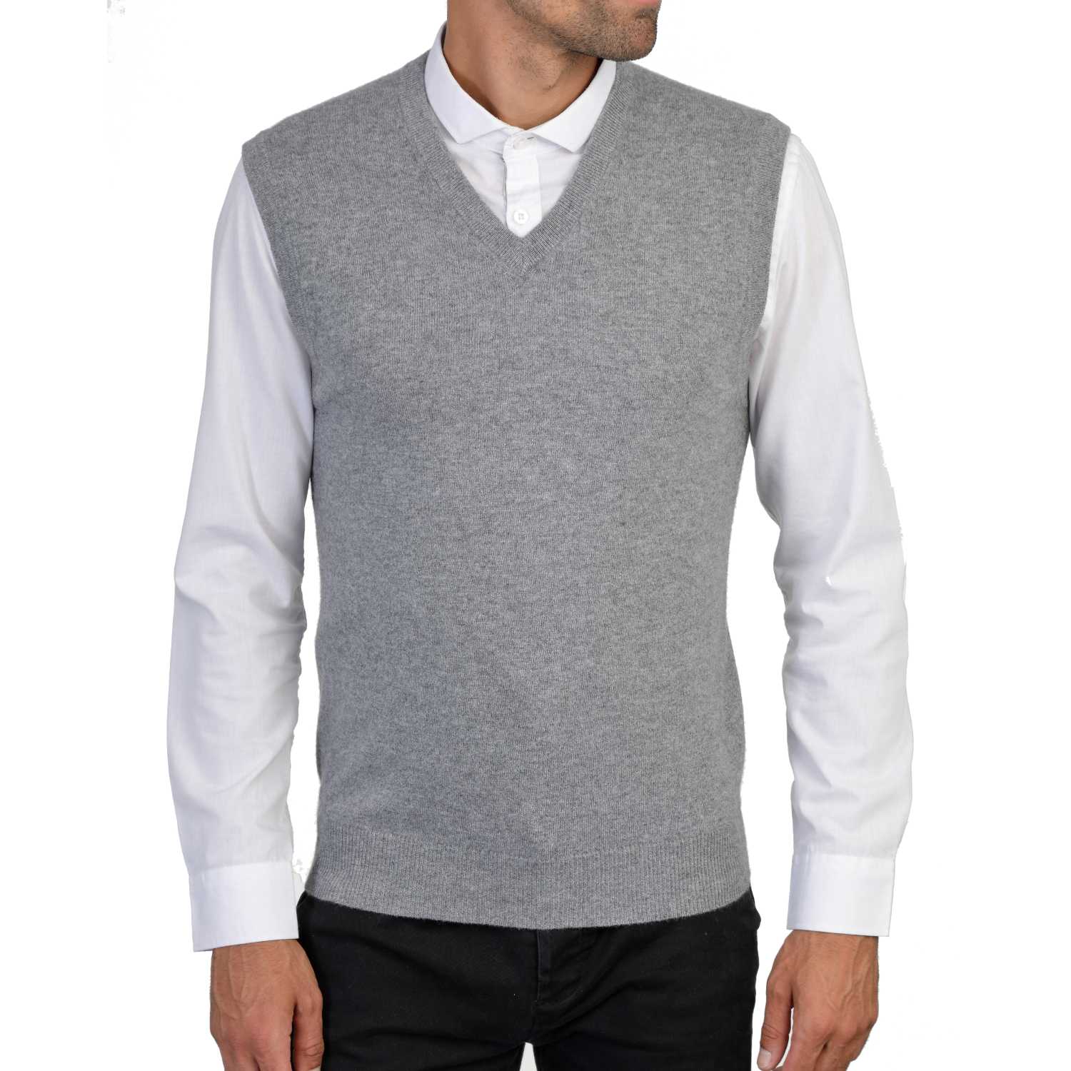 Mens Cashmere Sleeveless Sweater Vest - The Cashmere Choice