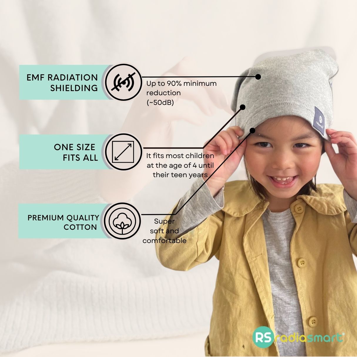 Electromagnetic Anti-Radiation EMF Protection Jersey Cotton Blanket • SHS  Global