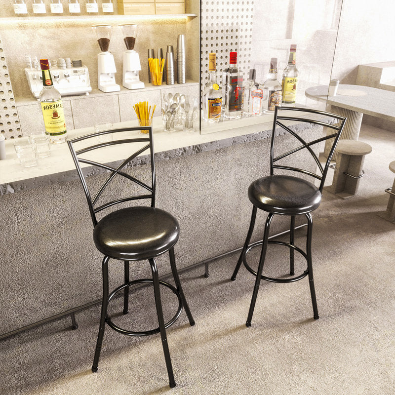 Alissondra Swivel Adjustable Height Counter & Bar Stool (Set of 2)