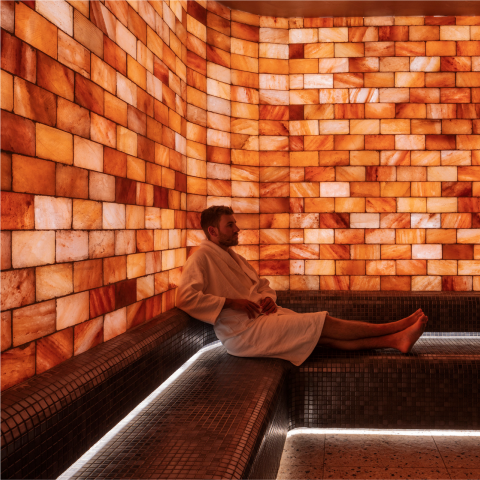salt wall in sauna  - Unified Business Experts