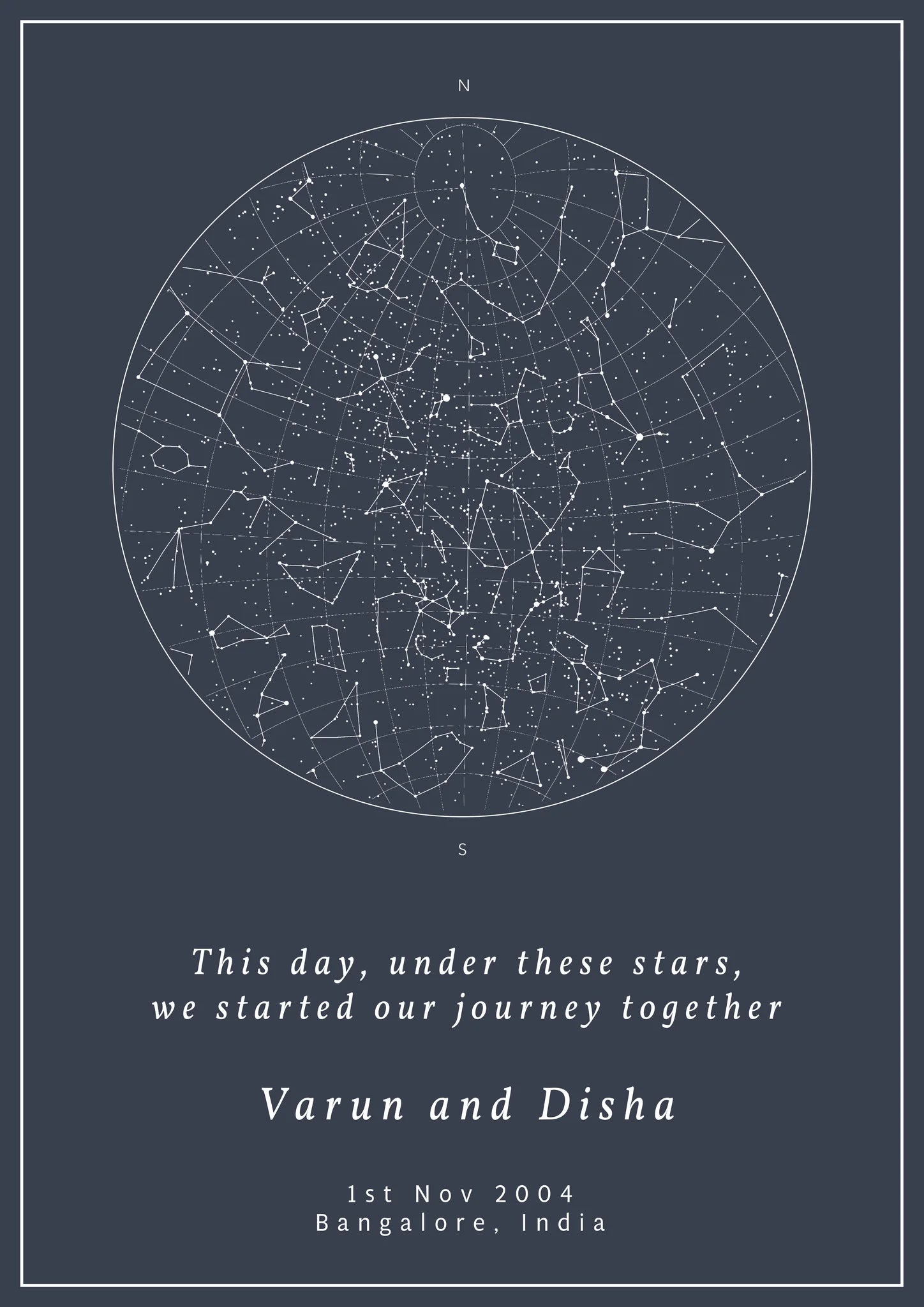 Gift a Personalized Star Map - Gift Night Sky