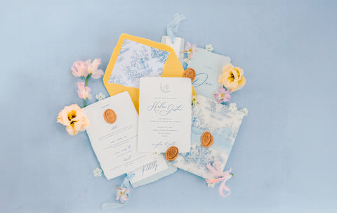 exquisite wedding invitation