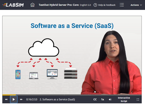 TestOut Hybrid Server Pro Core Video Lesson