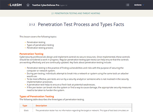 CySA+ text lessons