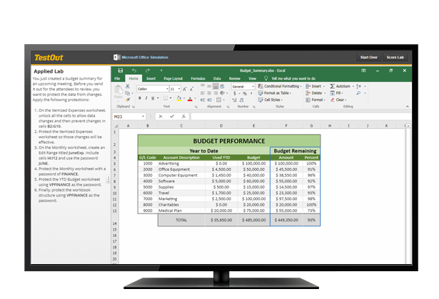 Excel Lab Challenge