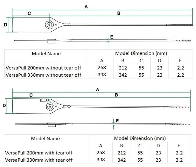 VersaPull Dimensions