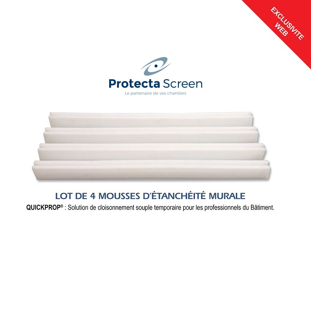 Barrière Extensible Jaune Plastique Lestable 2.45m dépliée