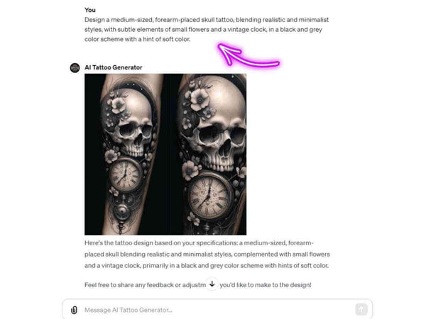AI Tattoo Generator GPTs Page