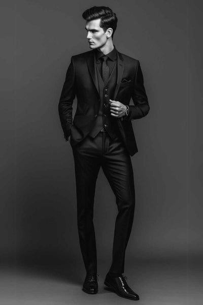 All Black Formal Outfit For Men