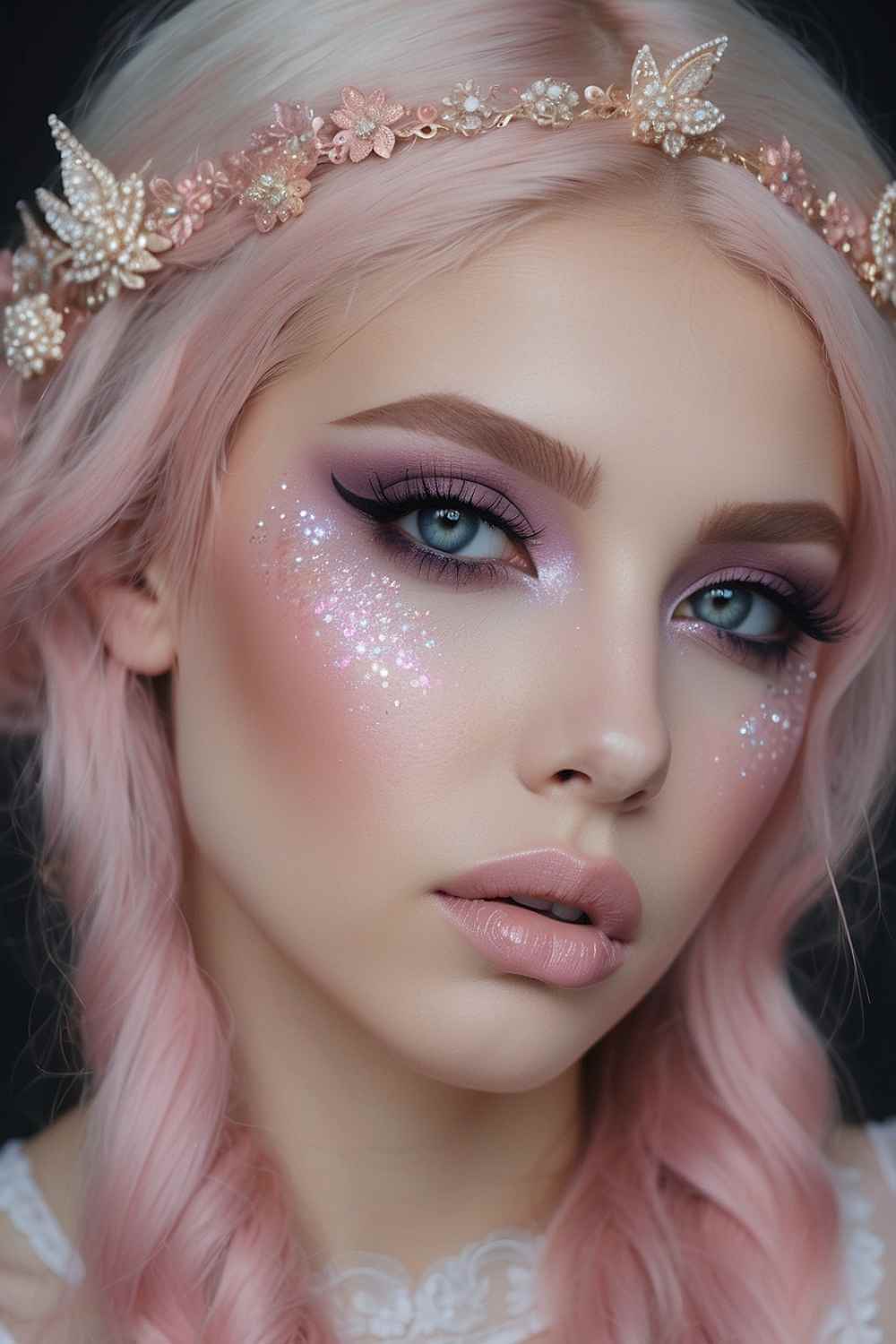 Fairy Pastel Goth Makeup