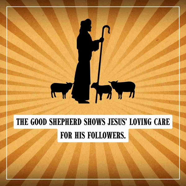 Good Shepherd Christian symbols Jesus Christ Care Compassion Religious symbols