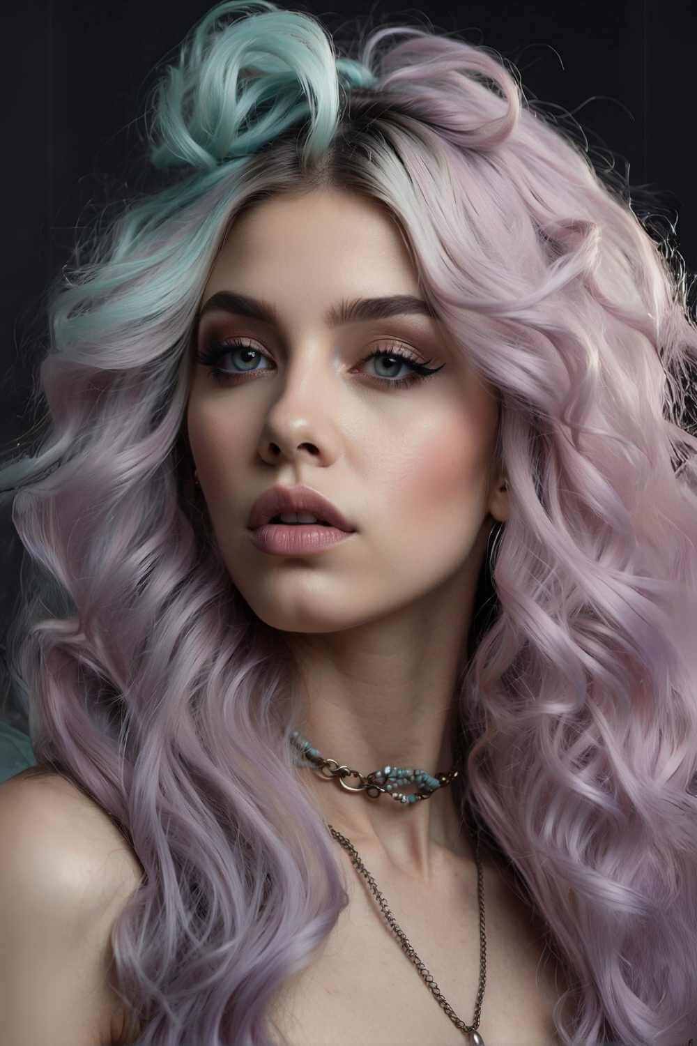 Pastell-Gothic-Haare