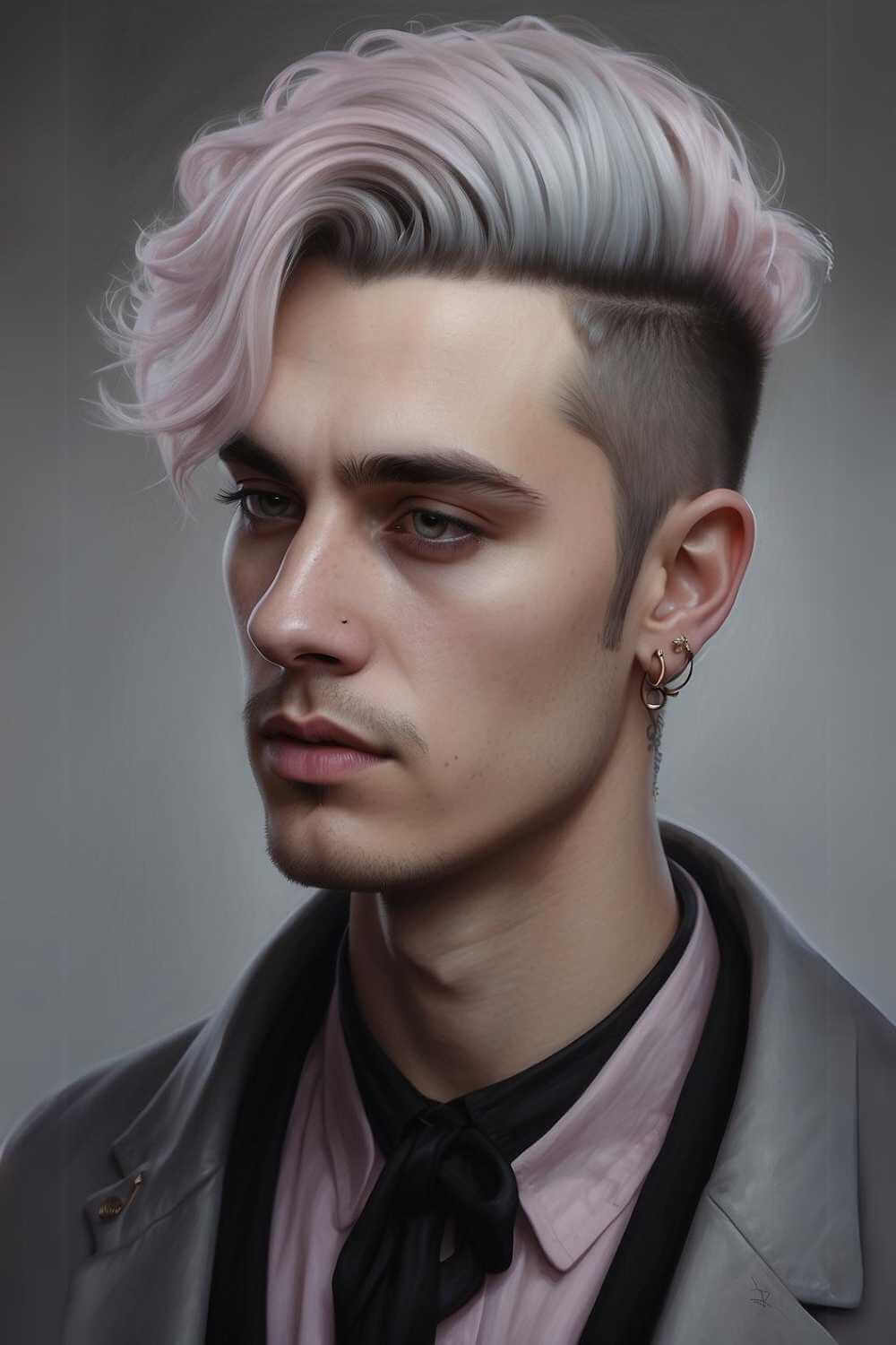 Pastel Goth Male Hairstyles