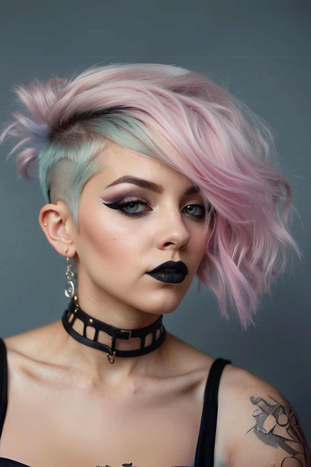 Pastel Goth Undercut