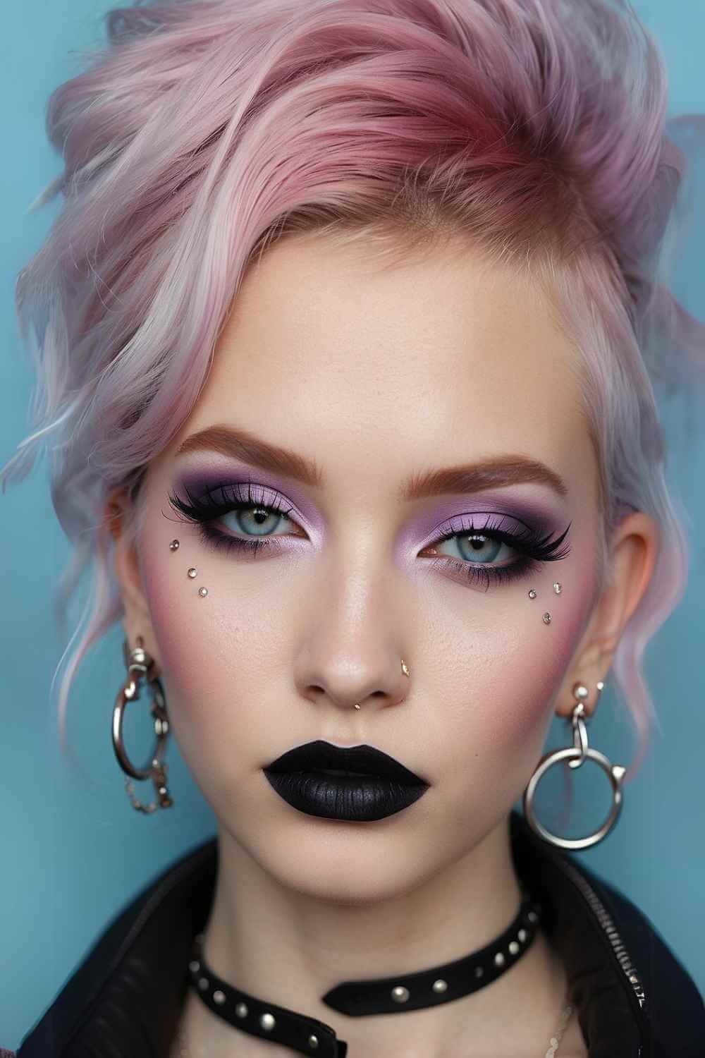 Punk Pastel Goth Makeup