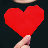 red paper heart photo by photographer Sarah Pflug of Shopify Burst