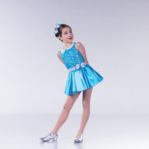 Size 4  Pastel Blue & Crystal Lyrical Dance Costume – Sparkle