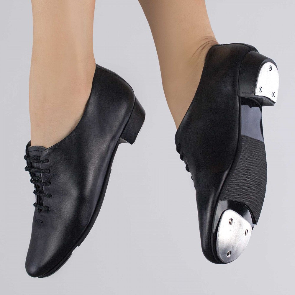 black lace up tap shoes