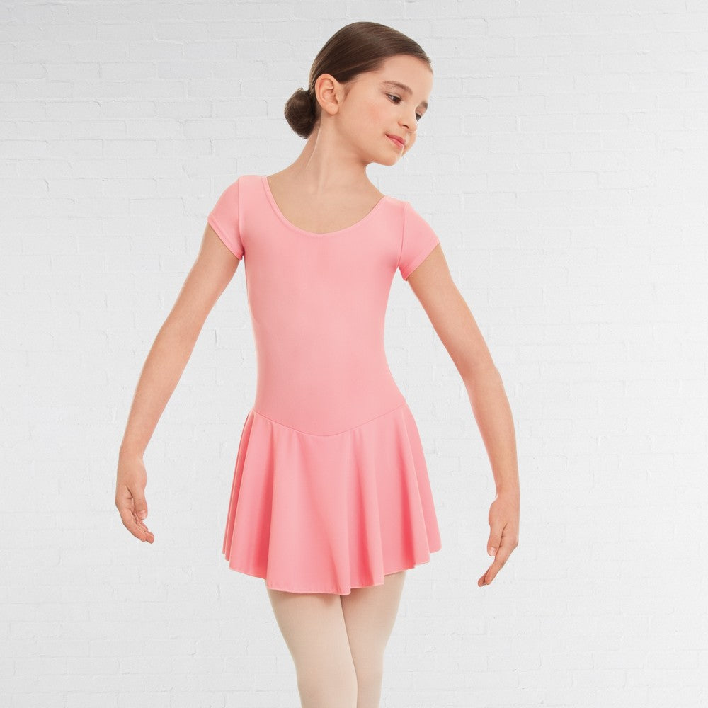 1st Position Matt Nylon Skirted Cap Sleeve Ballet Dance Leotard Dazzle Dancewear Ltd 