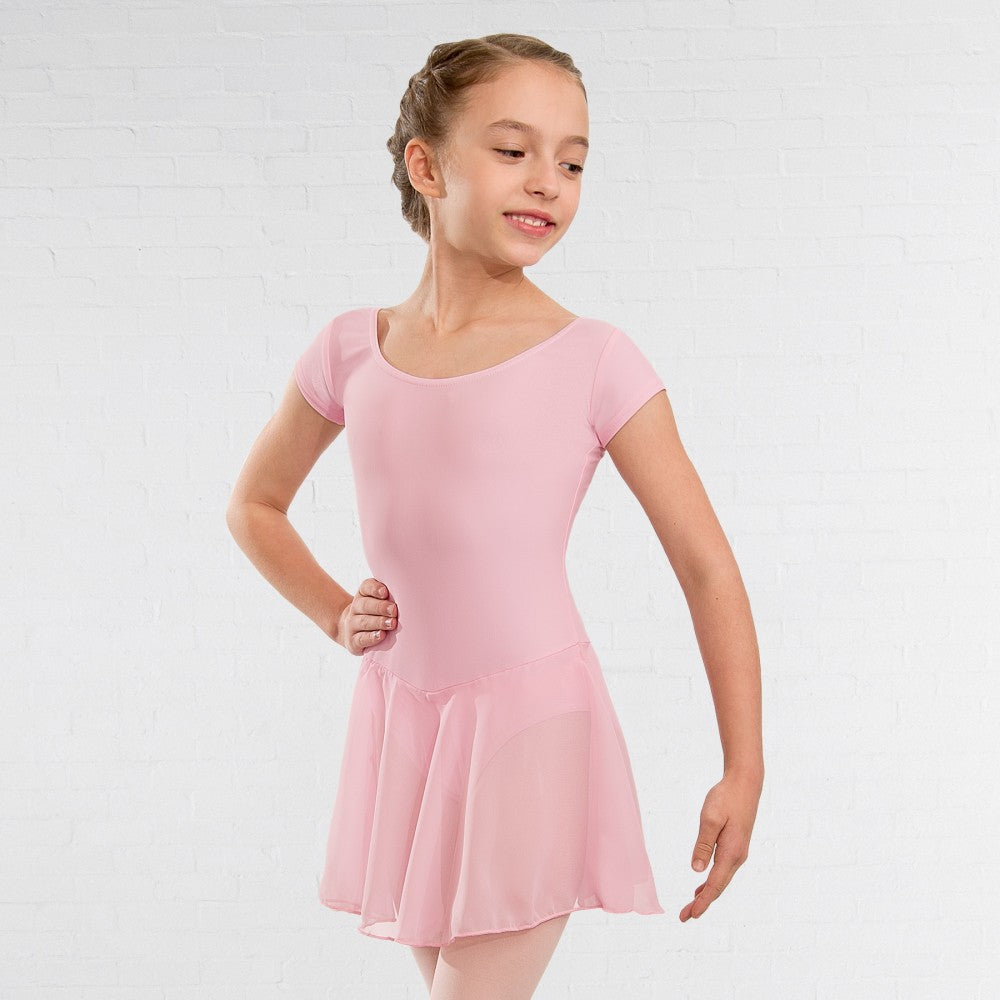 1st Position Voile Skirted Cap Sleeve Ballet Dance Leotard Dazzle Dancewear Ltd 