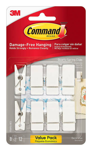 Command Spring Clips, Quartz