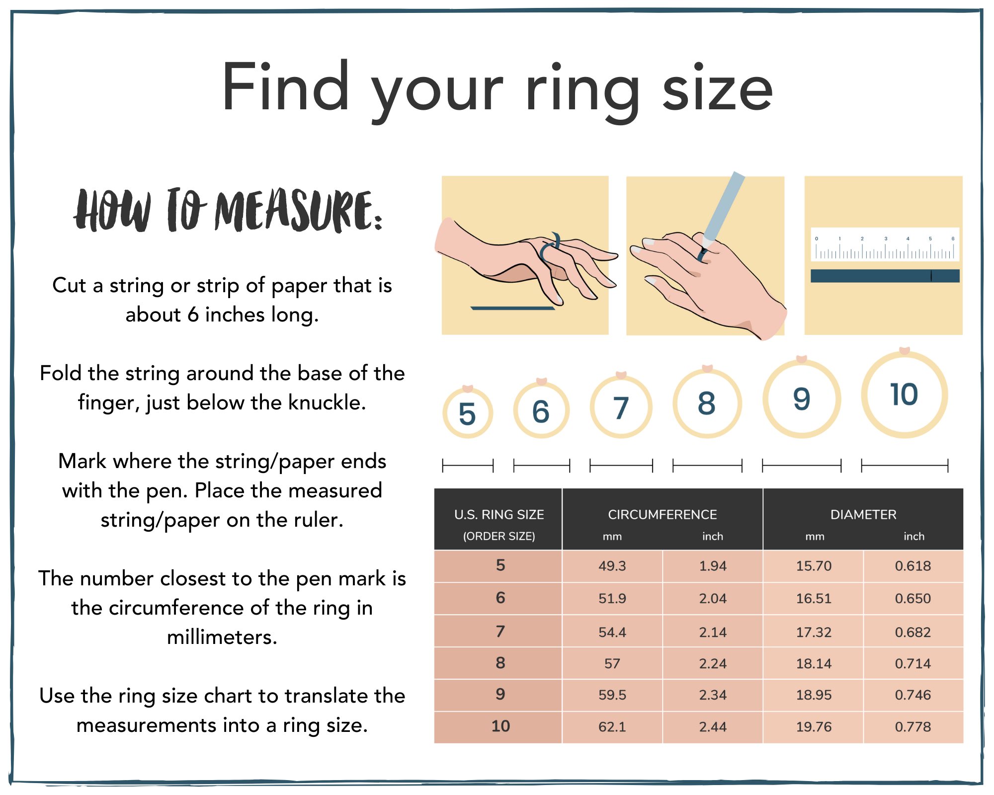 How to Measure Your Ring Size 