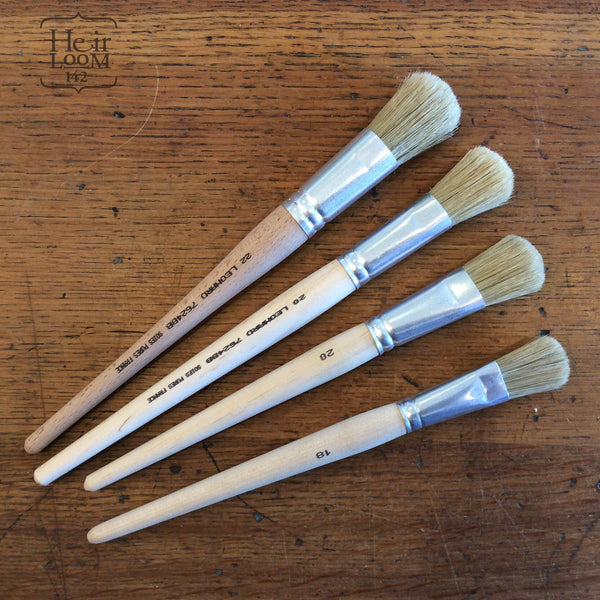 Stencil Brushes hand made in France from Natural Bristle