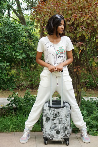 Forget Me Not Joggers (Ivory) - PURPLE POTATO
