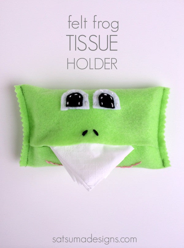 Felt Frog Tissue Holder - Satsuma Designs