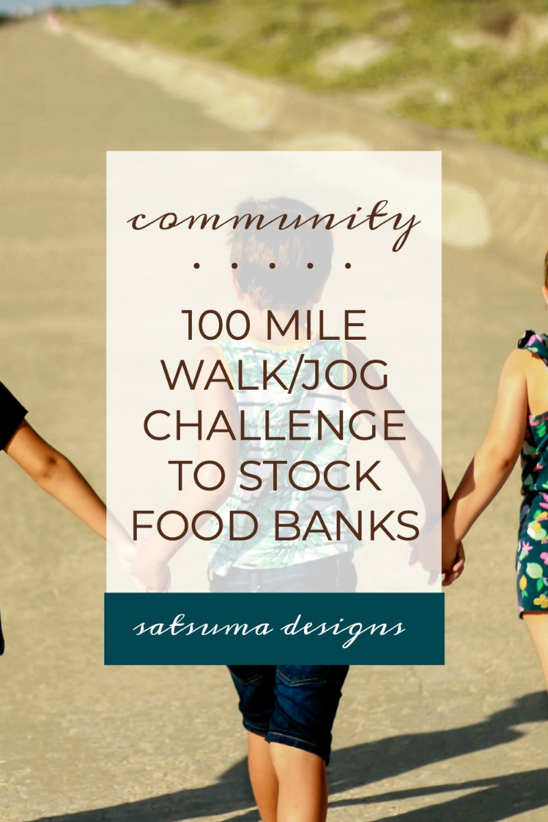 100 mile walk/run challenge to stock food banks in your community. Work on small sponsorships to raise $100 to feed hungry neighbors in your community. Start today and take the challenge! Use my printables to help you get started. #feedthehungry #100milechallenge #homeless #foodbank #foodbanks #community