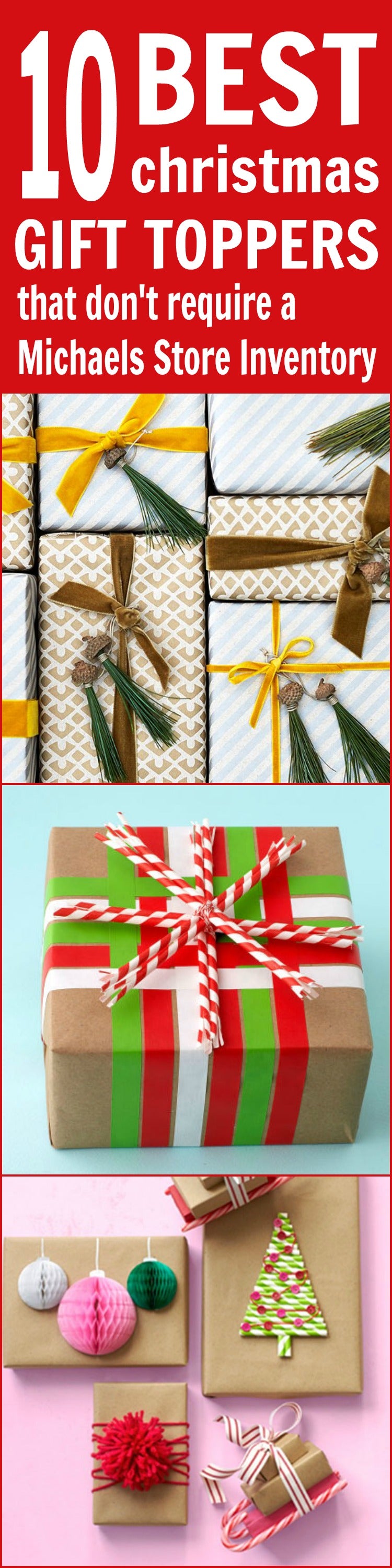 10 Beautiful Christmas Gift Topper Ideas - Truemans Treasures