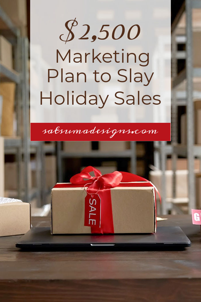 photo of holiday package with sale tag