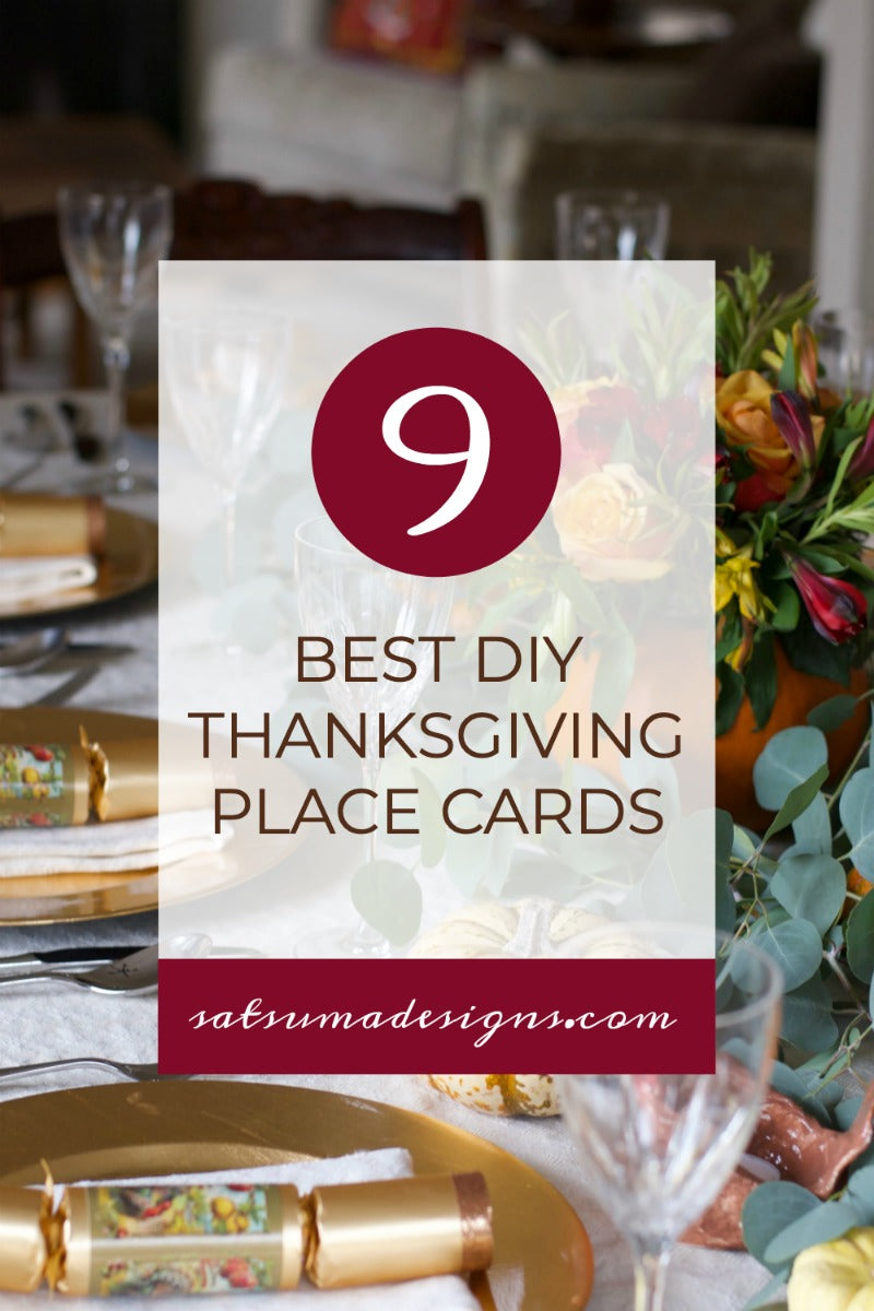 9 best DIY Thanksgiving place cards to try for your holiday feast. Click to see a variety of fun place cards to make with the kids! #Thanksgiving #placecards #tablesetting #tablescape #etiquette #manners