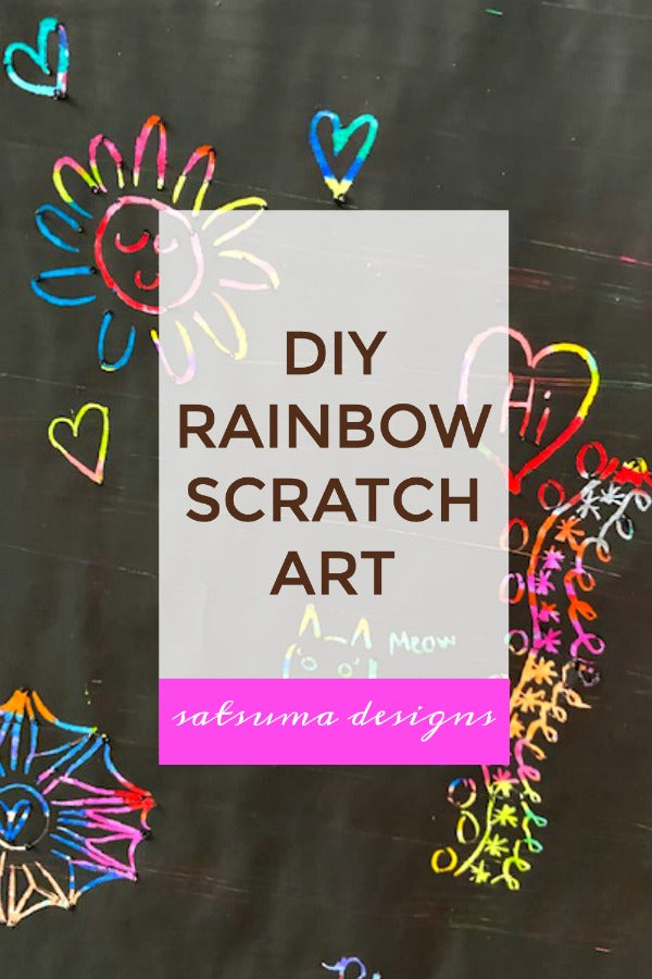 Magic Scratch Art, How to make Scratch paper, Rainbow Scratch Paper, DIY