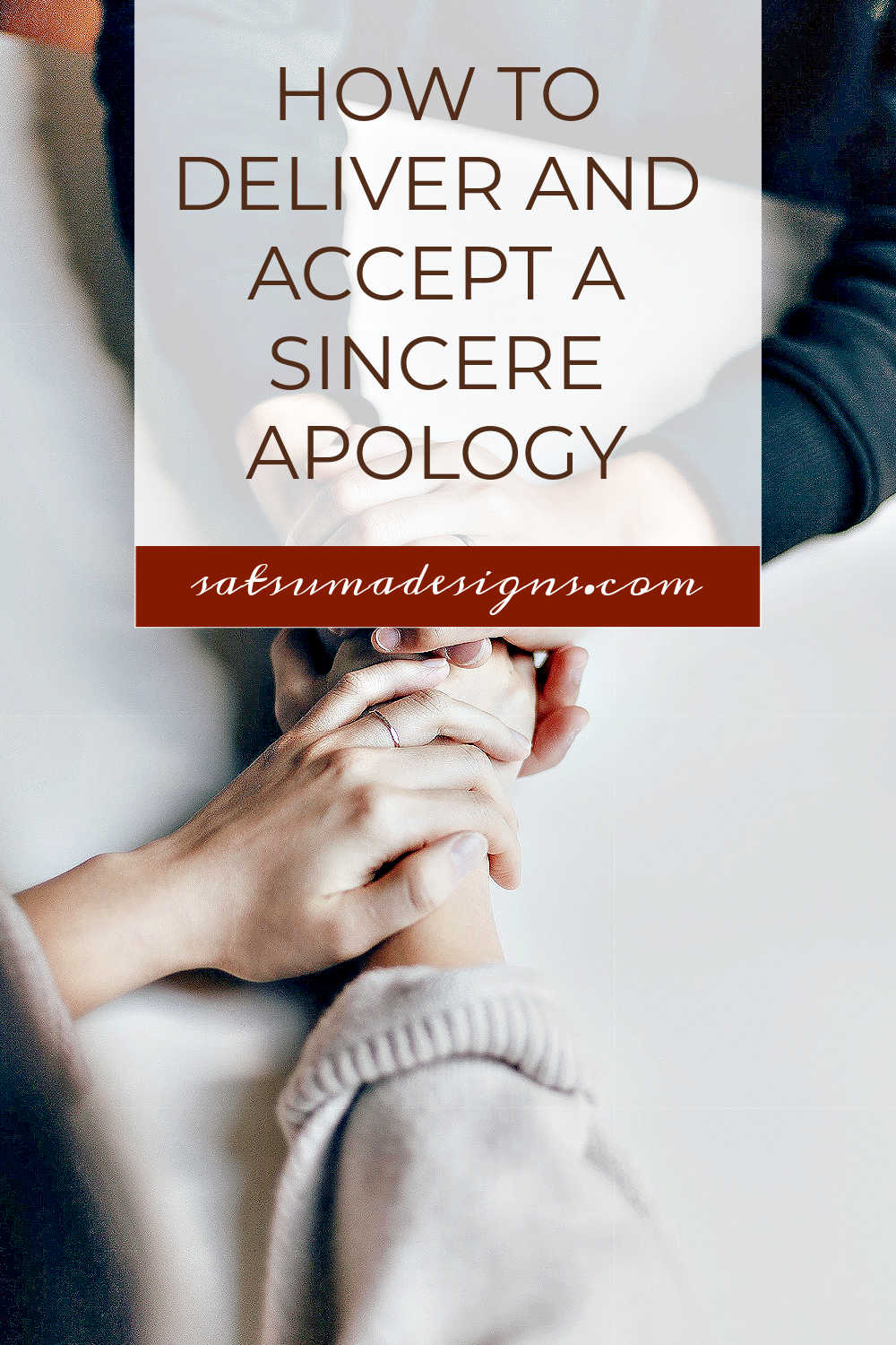 How to deliver and accept a sincere apology. Sadly, relationship struggles are a part of life, but we don't have to hold onto the pain when we can accept a sincere and thoughtful apology. Discover how to make an apology that will begin to heal relationships. #relationships #etiquette #businessskills #lifeskills #partnership