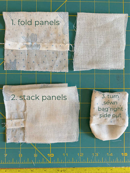 How to easily make reusable fabric tea bags. Try this easy sewing project to make loads of tea bags for a delicious cup of tea! #reusableteabag #sustainable #teatime #easysewing