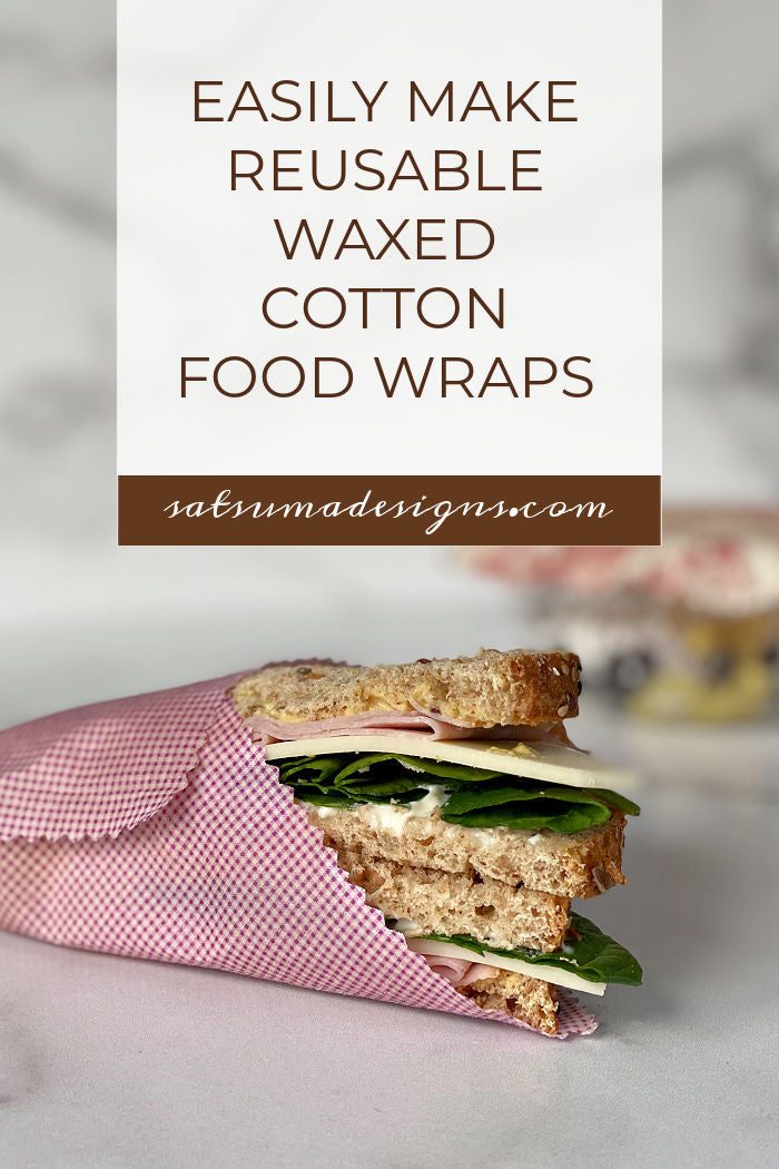 How to easily make reusable waxed cotton food wraps explained here! Follow my step by step video tutorial to make these upcycled food wraps and forget single use plastic bags for good! #sustainable #upcycle #foodstorage #schoollunch #organize #bentolunch