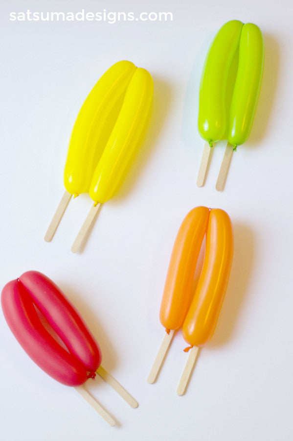 balloon popsicle garland