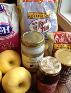gluten free vegan razzle apple streusel ingredients