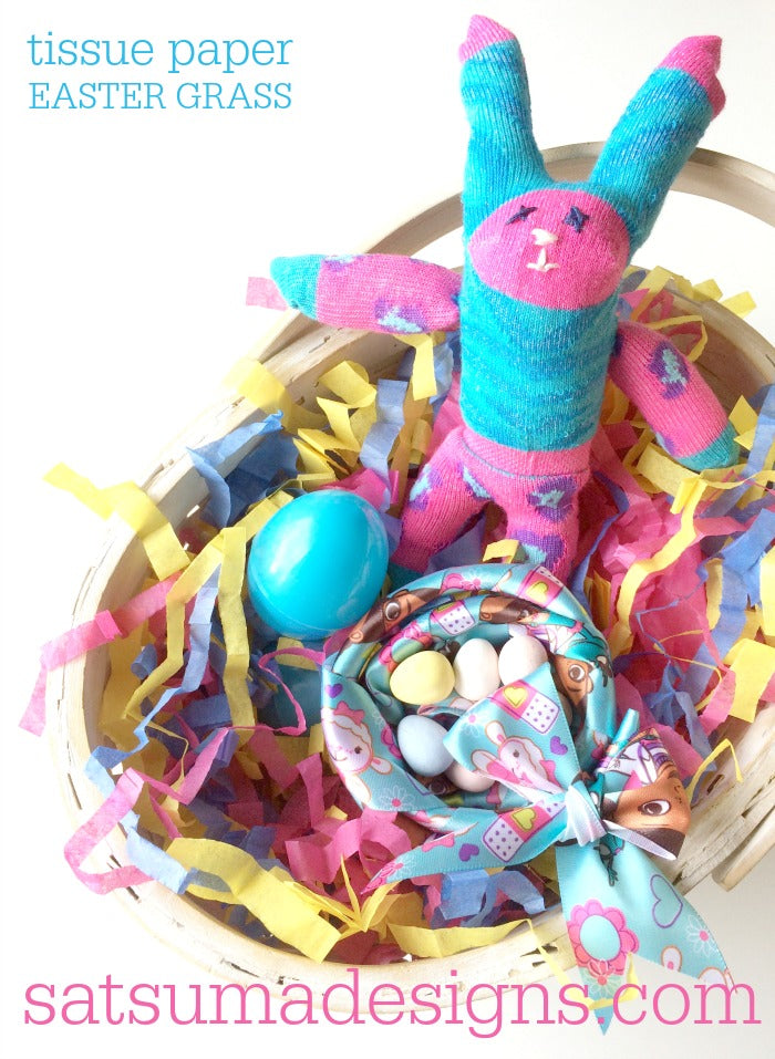 How To Make Tissue Paper Easter Grass