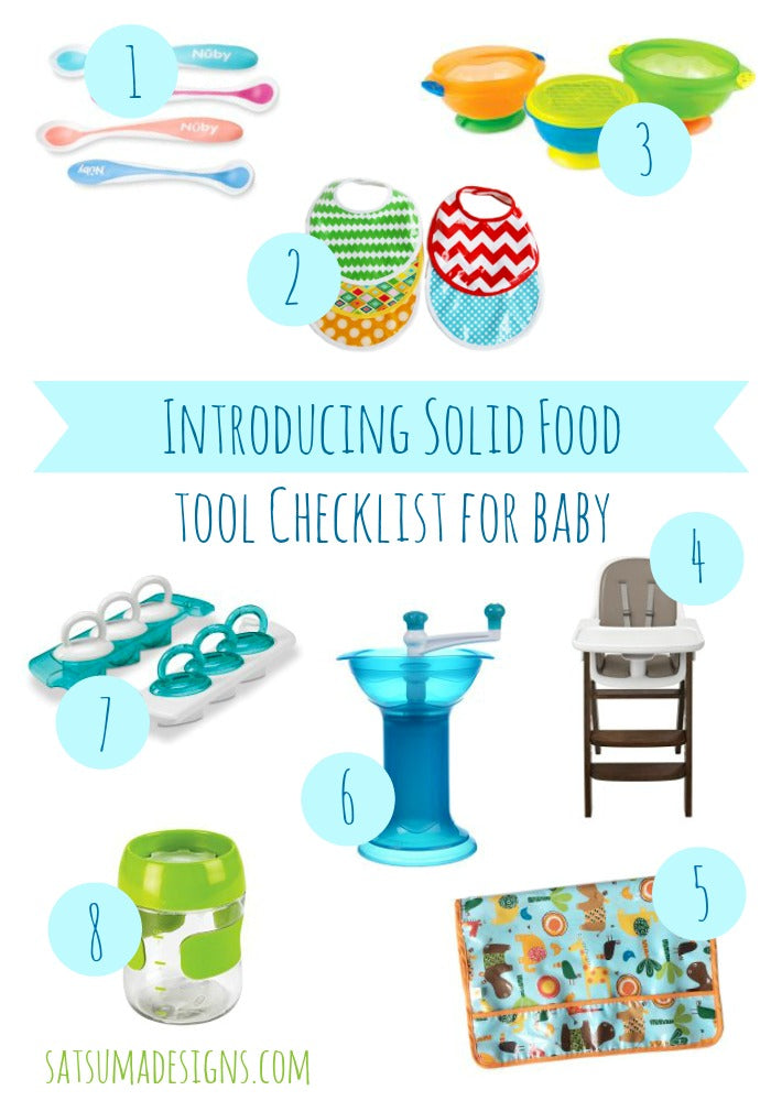 Introducing Solid Food to Baby: Pantry Checklist