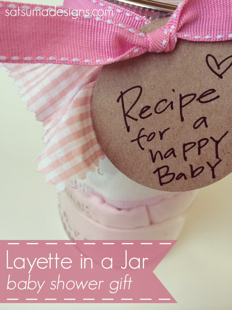 layette in a jar baby shower gift
