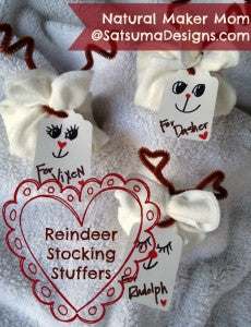 cutest baby washcloth reindeer stocking stuffers
