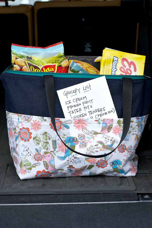 DIY Insulated Grocery Tote Bag