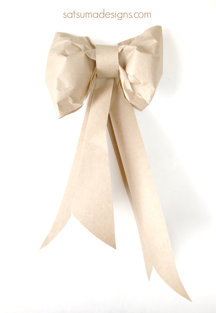 How to Make a Big & Loopy Satin Gift Bow - Paper Crave