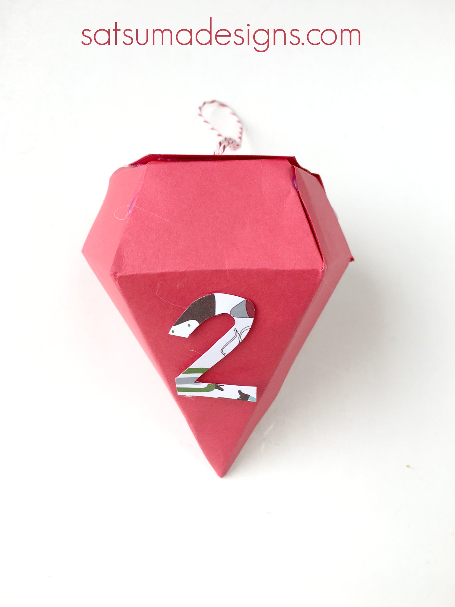 diy diamond advent calendar | SatsumaDesigns.com #advent #holiday #Christmas