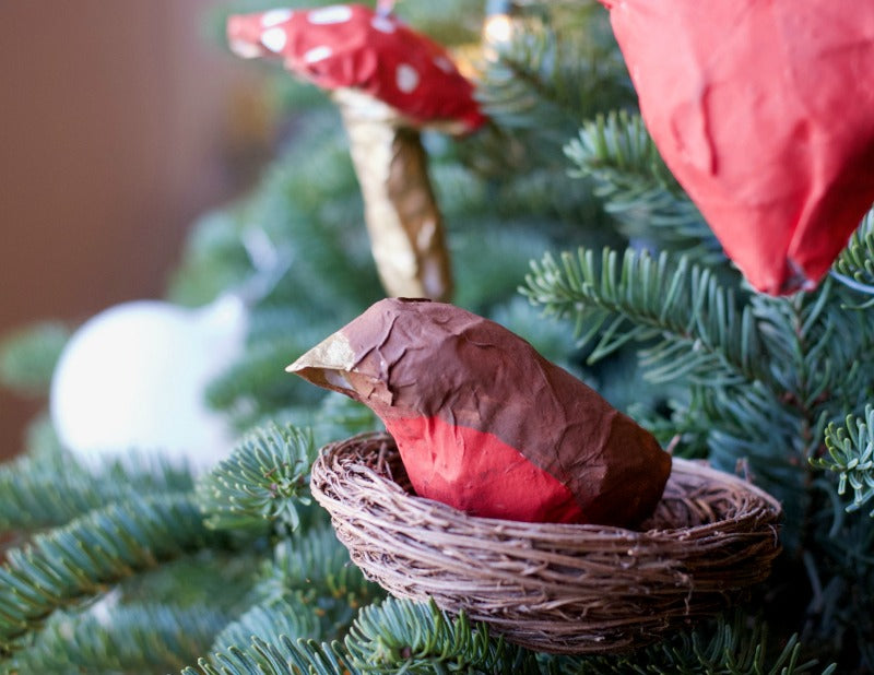 A Simple Kind of Life: DIY Christmas Decor: Decorated Paper Mache Tree