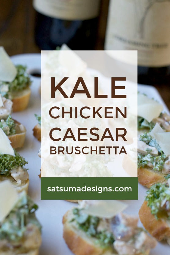 kale chicken Caesar bruschetta recipe