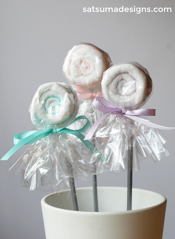 washcloth candy favors