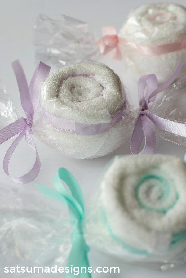 washcloth candy favors